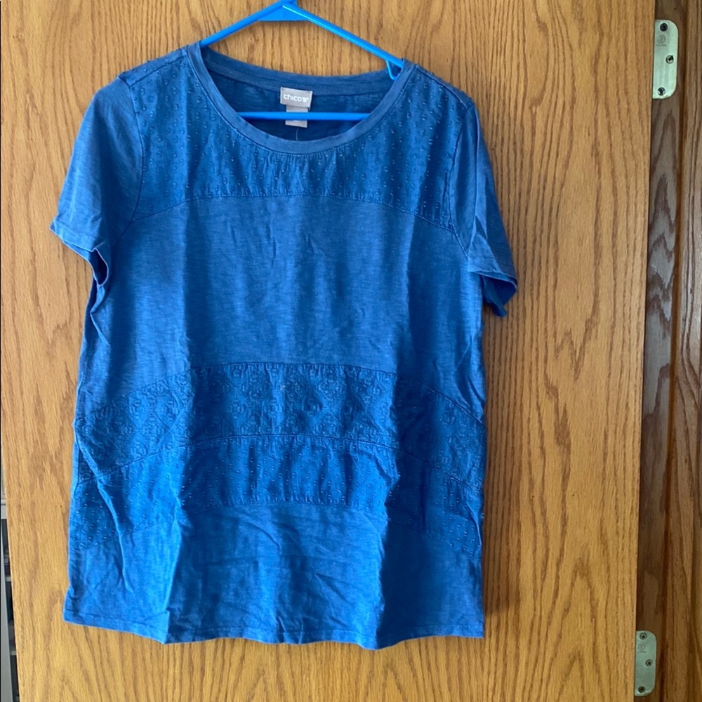 Blue Short Sleeve Top